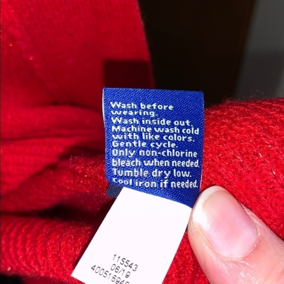 Apt 9 open front red sparkle cardigan - Picture 6 of 6